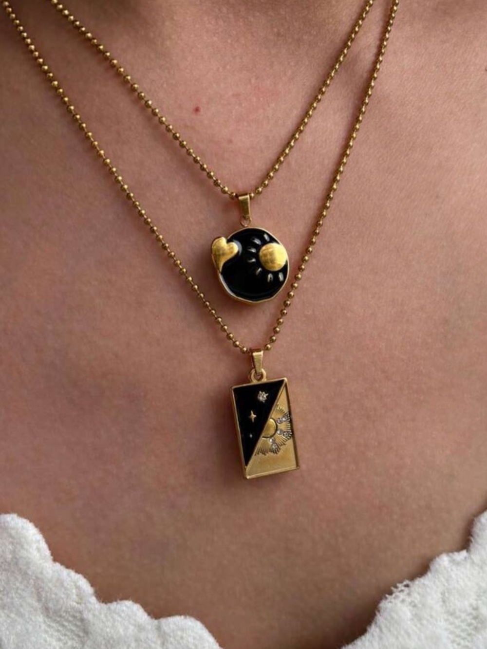 Boho heart necklace N2032